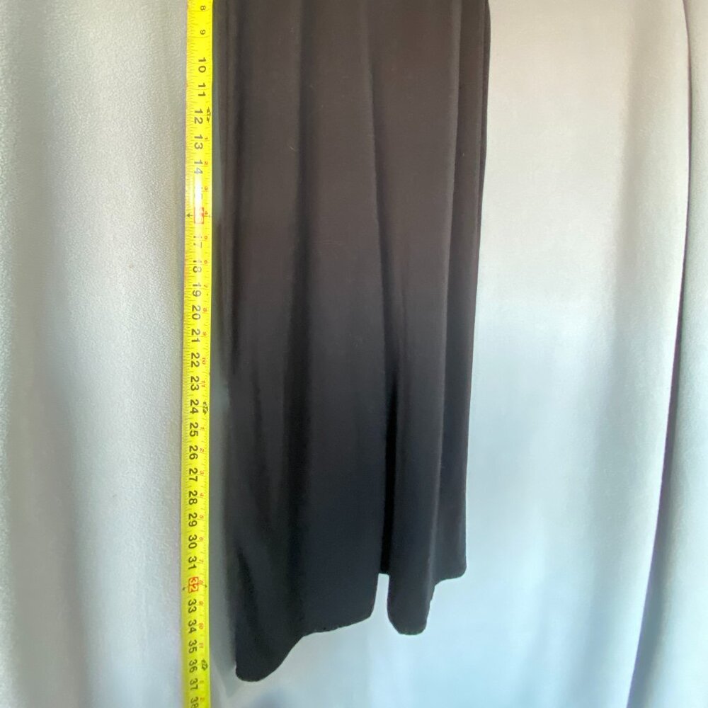 Ambiance Apparel Black Maxi Skirt | Size S | Stretch Knit Lounge Skirt | Soft - Picture 2 of 5